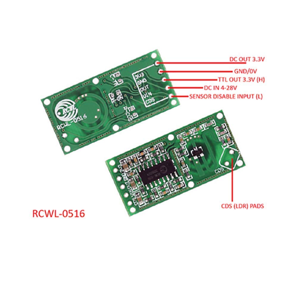 5PCS RCWL-0516 Bewegingsdetect - Esp8266 Nodemcu Board recensie en prijs