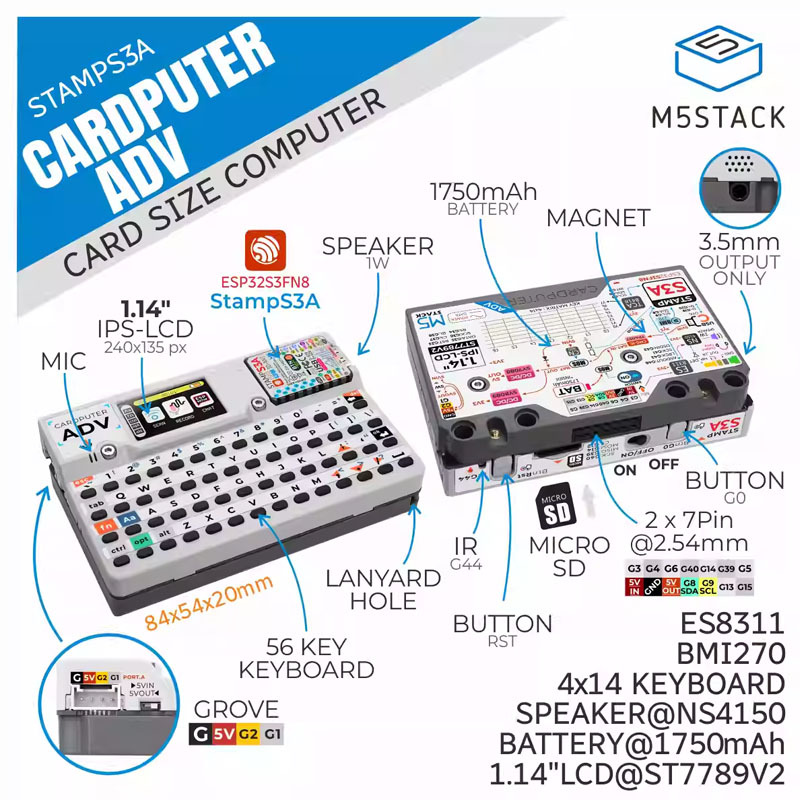 M5Stack Cardputer Adv Programm - Iot Diy Home Automation recensie en prijs
